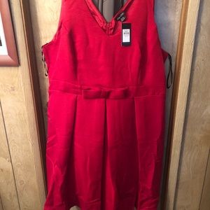 Red party dress